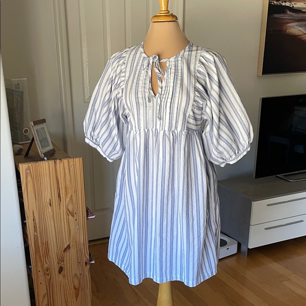 Universal Thread Navy and White Striped Dress